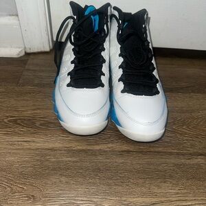 Kids White and Blue Sneakers